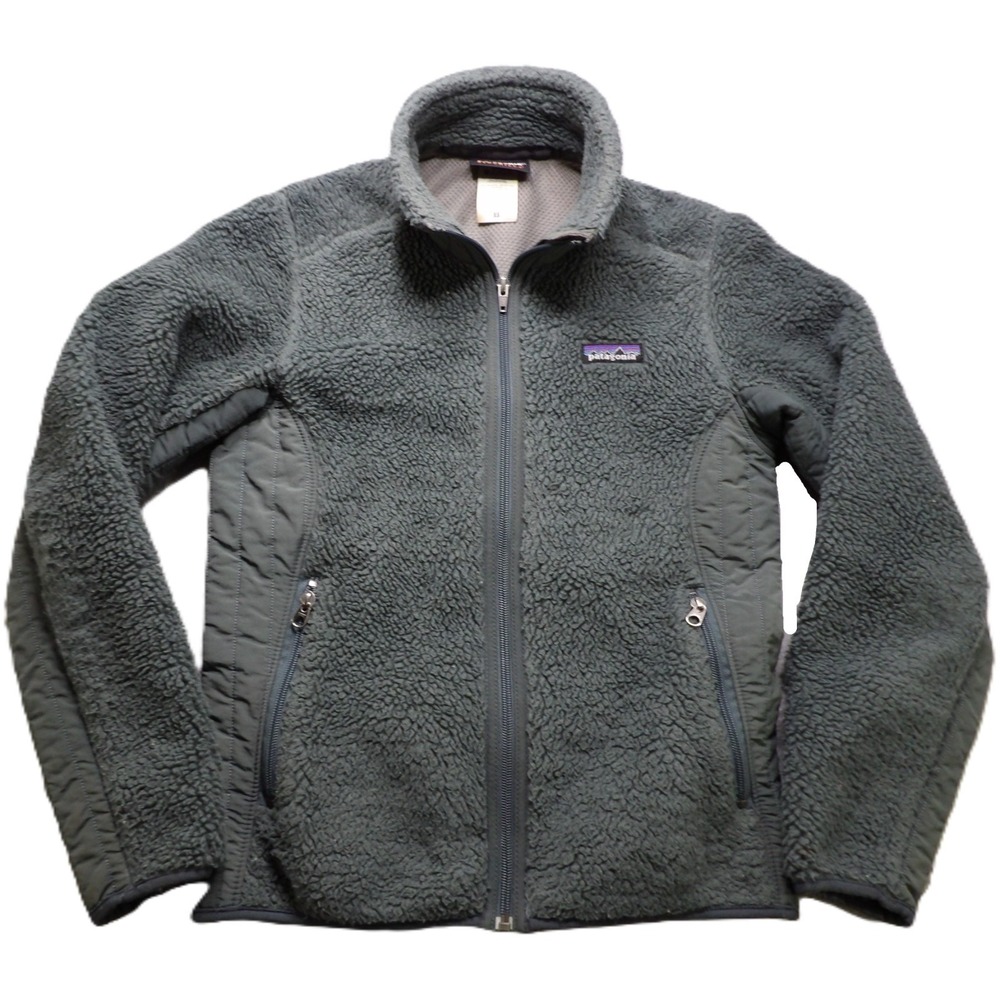 VTG 90's Patagonia Women XS Synchilla Polar Basin Gray Fleece Full Zip Jacket